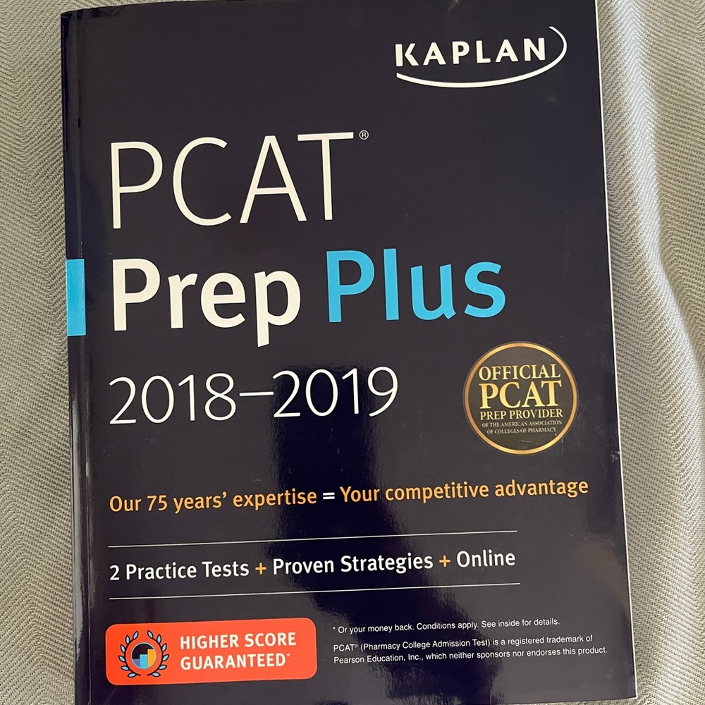 KAPLAN PCAT practice book